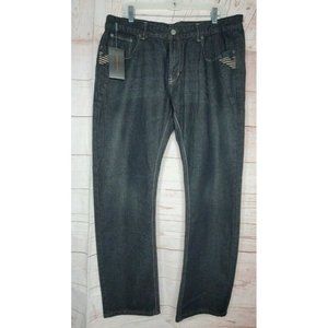 Rare Armani Emporio Simin T Embroidered Italian Made Jeans Size 40 Waist  AJ886